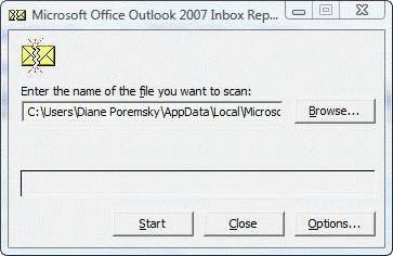scanpst.exe in Windows 7