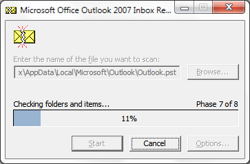 outlook 2007 scanpst.exe